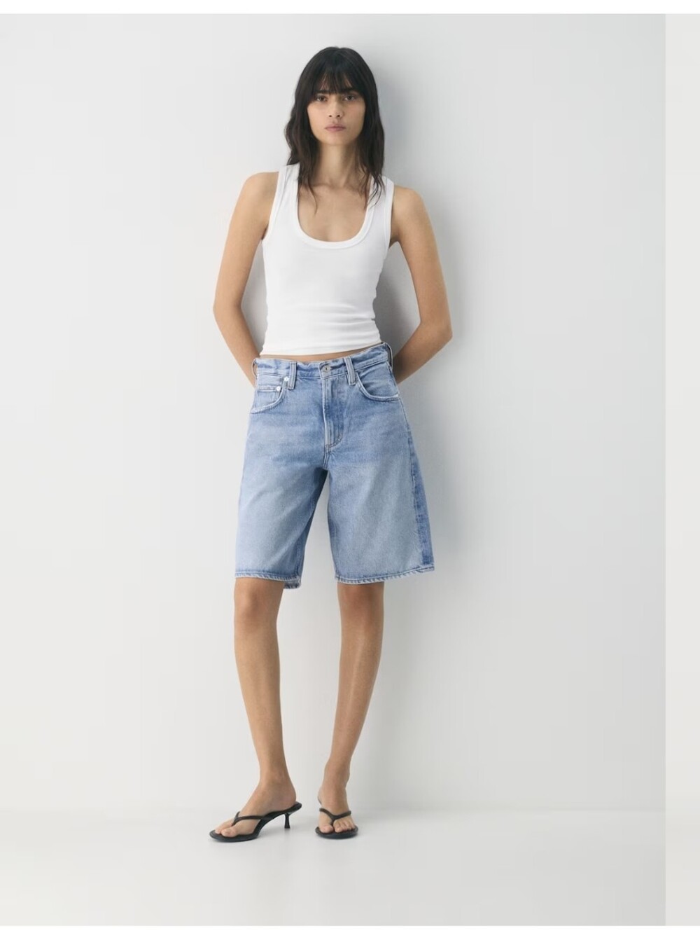 Citizens Of Humanity Casual Light Wash Denim Bermuda Shorts